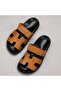Yns Velcro Slippers Tan - 4