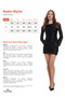 Women's Slim Fit Slim Fit Long Sleeve Crew Neck Plain Black Dress - 4
