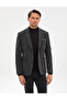 Anthracite Slim Fit Flannel Textured Jacket 50317671-Vr006