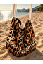 BORSA LEOPARD TELO MARE ÇANTA HAVLU