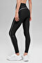 Black Color Slim Fit Jogger Model Striped Sports Tights - 3