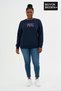 Women's Plus Size California 1974 Printed Bisilet Collar Slim Sweatshirt Spr26Bswk956-2