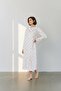 584 Pink Cotton Plus Size Long Sleeve Mother's Nightgown - 2