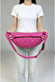 Genuine Leather Handmade Unisex Diamond Patterned Wide Waist and Chest Freebag Bag - 2