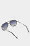 Men's Oval Large Black Metal Frame Black Glass Polarized Sunglasses F0584Axns - 5