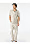 Cotton Regular Fit Short Sleeve Striped Polo Collar T-Shirt