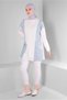 Color-Blocked Track Suit Tunic with Chain Detail 43561 - 2