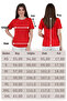 Viscose Draped T-Shirt-Red - 2