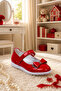 Girl's Red School Shoes, Size 32, Ankle Strap School Casual Shoes - 7