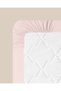 Novella Premium Cotton Textured King Size Elastic Bed Sheet 180X200 cm Powder Pink - 7