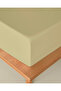 Novella Premium Cotton Textured Double Elastic Bed Sheet 160X200 cm Light Yellow - 3