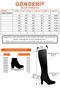 Women's Beige Zippered Rubber Sole Genuine Leather Boots - 7