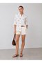 Women's Heart Patterned Sleeve Detailed Shirt - 5