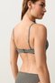 Mini kareli halter bikini top - 7