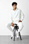 Men's Cotton Relaxed Fit Kangaroo Pocket Hooded Tracksuit Set - Hiking - 3