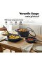 24-Piece Nonstick Cookware Set with Detachable Handle, PFOA-Free Healthy Cooking Set - Black - 5
