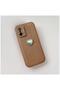 Xiaomi Mi 11t Compatible Case Heart Vel Silicone Case Light Brown - 2