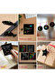 black 100pcs Scratch Paper Art Set Scratch Off Rainbow Magic Paper with 2 Bamboo Stylus Black Scratc - 2