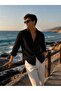 Men's Cotton Linen Shirt Comfortable Fit Summer Shirt - 2