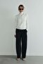 Black Lina Pleated Trousers - 8
