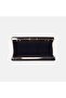 Women's Black Stone Chain Strap Evening Dress Clutch Bag - 5