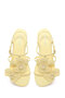Women's Yellow Ankle Buckle Floral Sandals 26Sfd441718 - 5