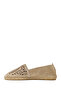 Women's Light Beige Suede Leather Espadrille 26Pfd205110 - 4