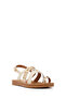Women's White Sandals with Back Buckle and Stones 26Sfe463414 - 7