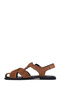 Women's Mink Ankle Buckle Suede Leather Sandals 26Sfd341910 - 3