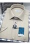 Classic Short Sleeve Linen Cotton Breathable Fabric Gift Boxed Men's Shirt Fs-004572 - Beige - 3