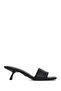 Women's Black Short Stiletto Heel U t Slipper 26Sfe450418