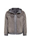 Prague Women's Gray Hooded Teddy Leather Coat 25Wgep5627Ff - 4