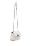Women's White Chain Strap Braided Crossbody Bag 26Sbd282129 - 8