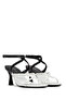 Women's Black Ankle Buckle Thin Heeled Shoes Sandals 25Sfd442718 - 3
