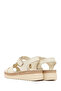 Women's Cream Thick Soled Leather Comfort Sandals 26Sfd411818 - 6