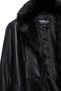 Valeria Women's Black Collar Fur Belt Detailed Leather Coat 25Wge56181M - 8