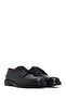 Men's Black Lace-Up Leather Casual Shoes 25Wfd724418 - 3