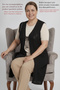 Women's Knitwear Large Size Seasonal Mother's Vest Flexible Accordion Knit Long - Lace-Up 95 Cm. Below the Knee Comfortable Fit Black Hijab - 7