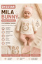 Mila Bunny Embroidered 100% Cotton 3-Piece Baby Set - Bodysuit with Side Snaps, Ribbed Booties Bottom and Base Layer - 3