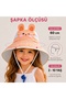 Rabbit Model Whistle Mesh Anti-Sweat Adjustable Children's Hat with Nape Protection, Sun Protection Hat, Outdoor Summer Beach Vacation - 2