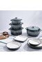 Glazura Enameled Cast Iron Cooking Pot 2l - Ombre Grey - 8