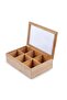 Bamboo 6-division Tea Box Natural 25x17x8cm - 2