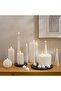Majestic Led Real Wax Pillar Candle With Rustic Surface Dia7.5x17.5cm - White - 3