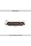 Zarol Coffee Table Tempered Glass - Gold & Brown - 8