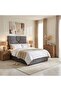 Elliana Single Bed Velvet Grey 90x200 Cm