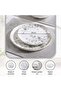 Royal Garden Porcelain Dinner Plate Dia26cm -white Grey - 6