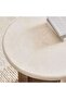 Crema End Table Marble - Cream Brown - 2