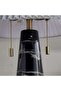 Megumi E27 Marble Table Lamp With Pull Switch 35.5x56cm - Black - 5