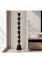 Evorve Wood Leftish Handcarved Totem Floor Sculpture 20x20x183cm - Black