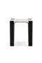 Hebert End Table Marble - Natural & Walnut - 5